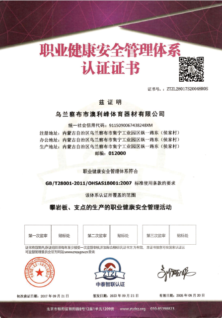 OHSMS 18001 Occupational Health & Safety